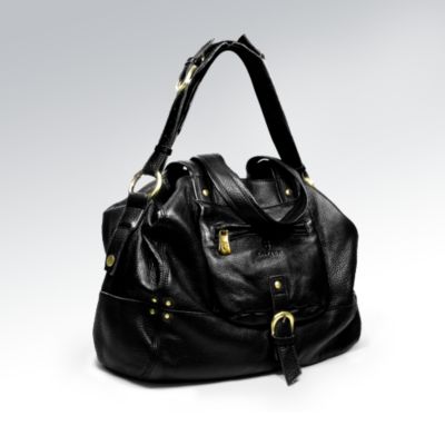 Incognito Tote, Jetsetter Black Full-Grain Italian Leather