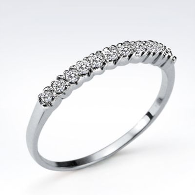 Diamond Anniversary ring, 14k white gold