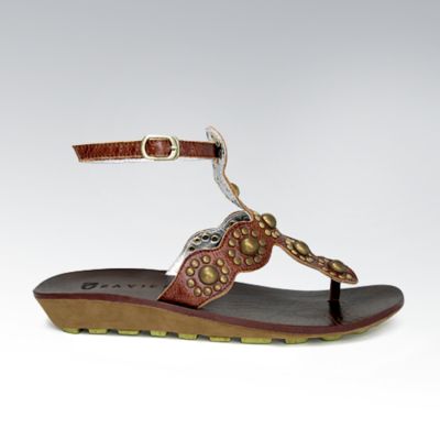 Giza Anklet Thong, Chocolate Brown Italian Leather